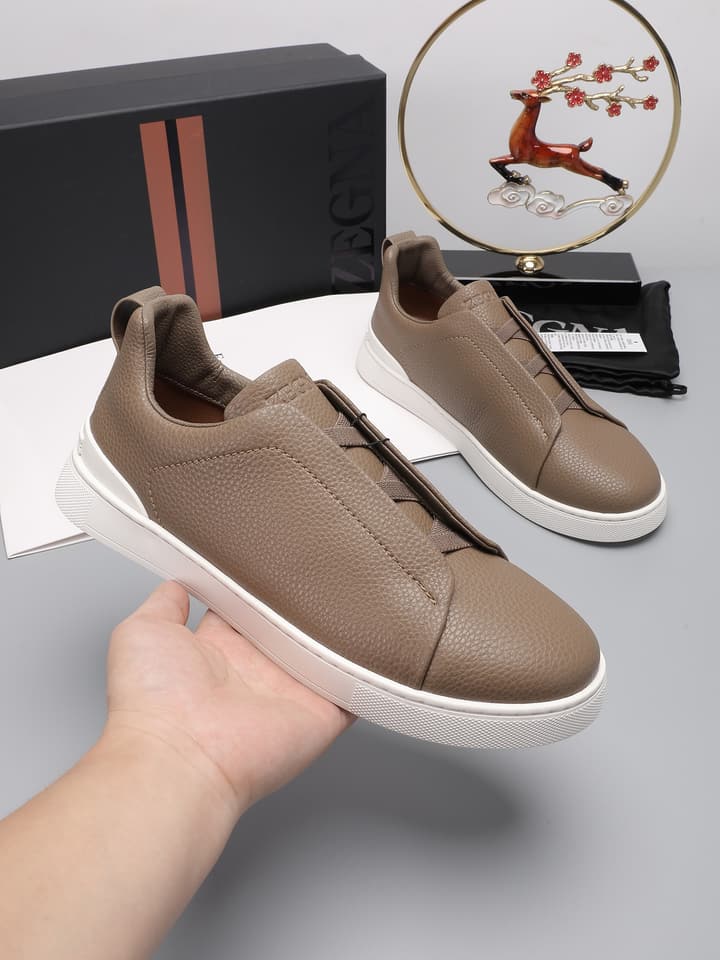 Zegna Triple Stitch Low-Top Sneakers