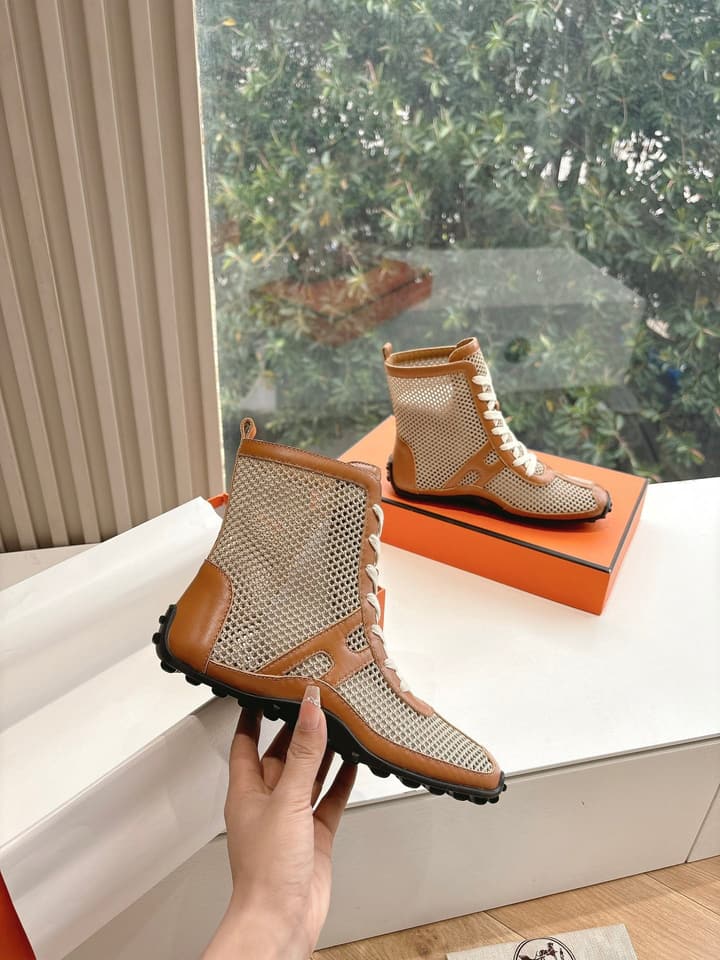 Hermès Bouncing Mesh Sneakers in Black