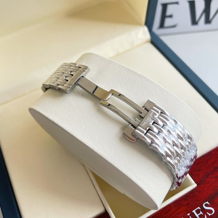 Longines Elegant Collection 39mm Automatic Watch in Black Dial Steel Bracelet