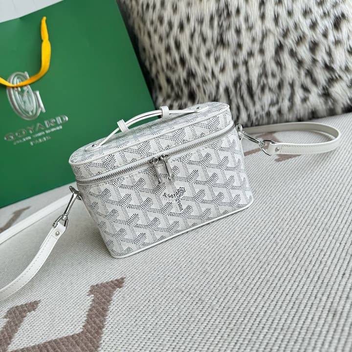 Goyard Muse Mini Vanity Case in Bright Orange Goyardine