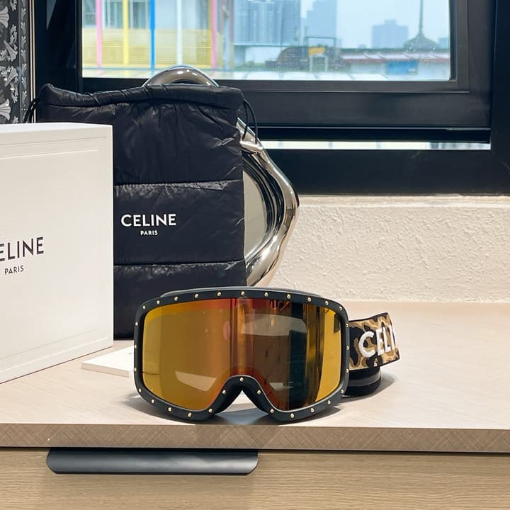 Celine Ski Goggles in All Black Frame