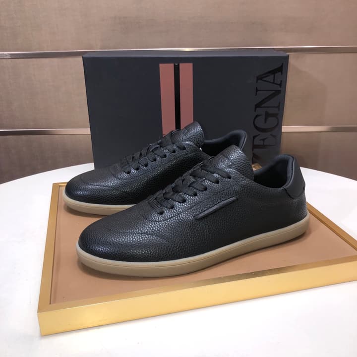 Zegna 232 Suede and Leather Sneakers