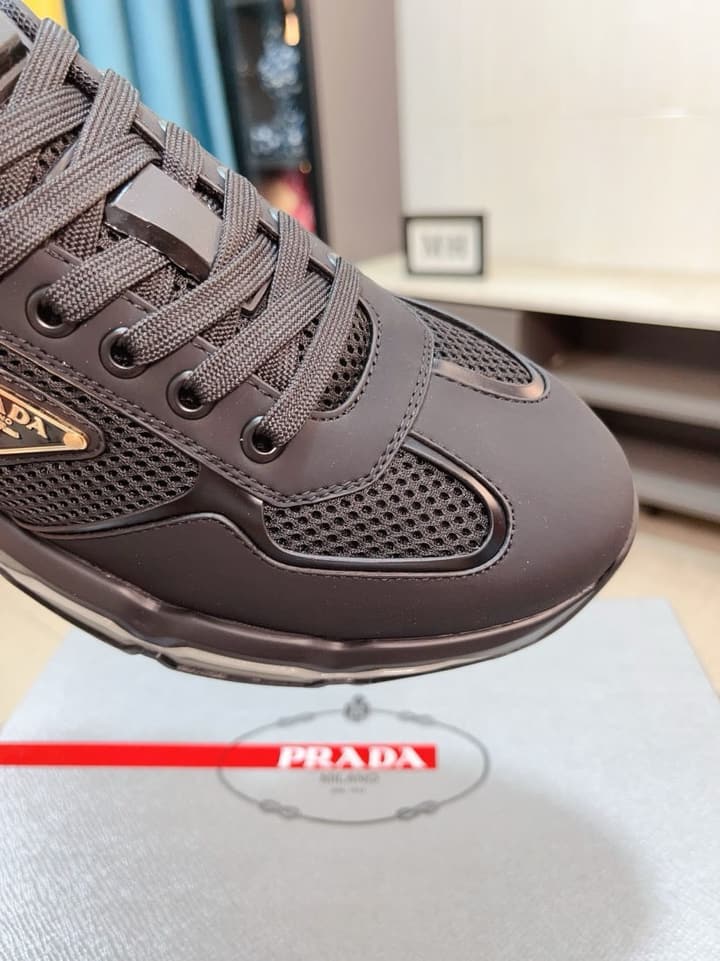 Prada Men's Air Cushion Mesh Sneakers