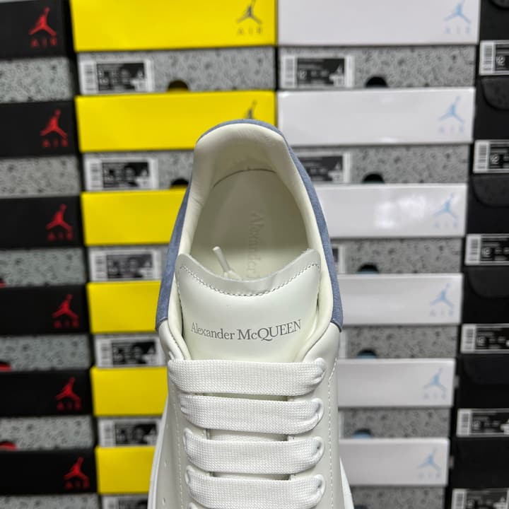 Alexander McQueen Oversized Low-Top Sneakers in All Black With White Sole