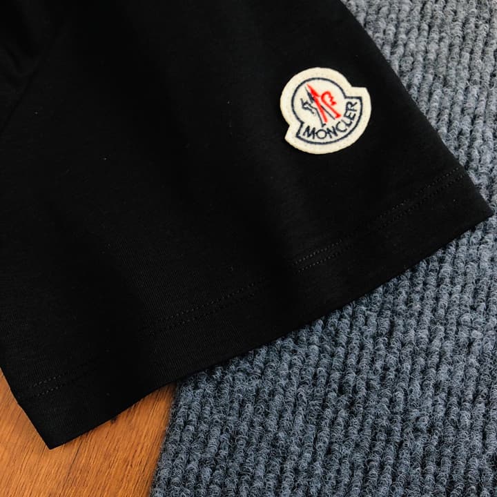 Moncler Classic Print Logo T-Shirt – 2026SS in Black Large Logo