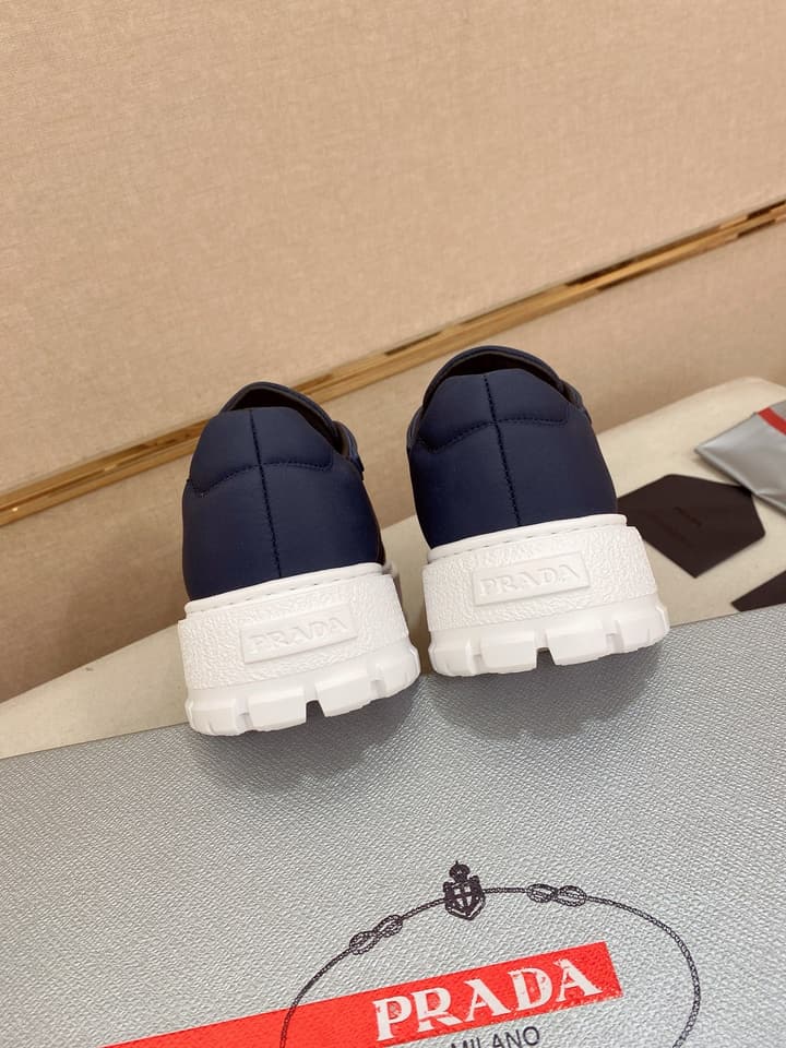 Prada Men's Waterproof Air Cushion Sneakers in Dark Grey