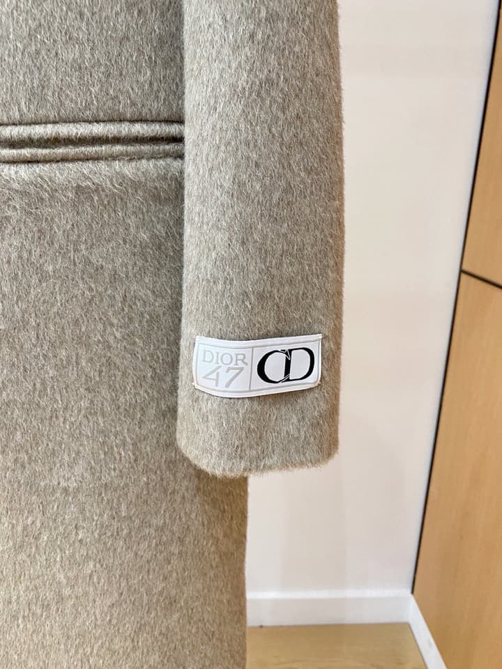 Dior Men's Wool Kensington Coat – 2025FW in Classic Black
