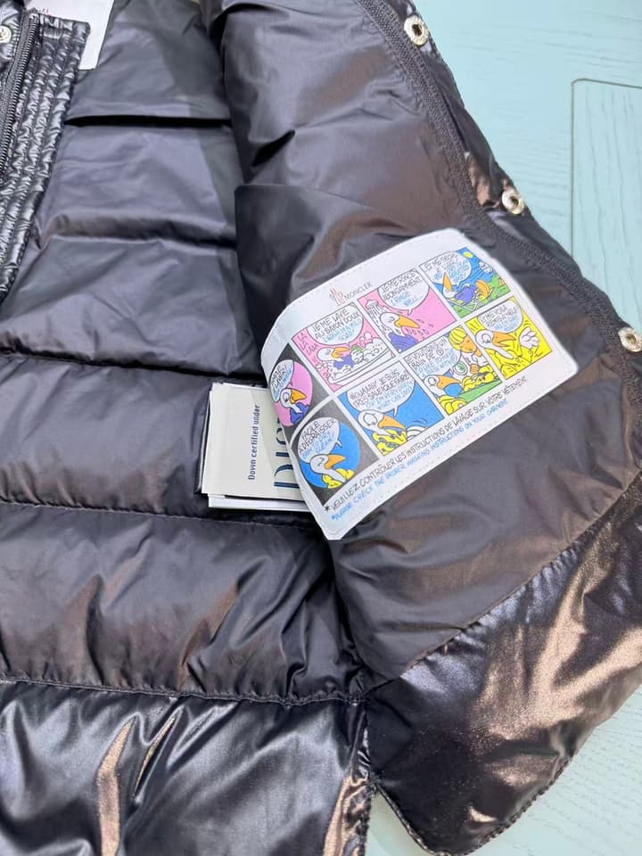 Moncler Kids Puffer Vest – 2025SS/FW Collection in Black