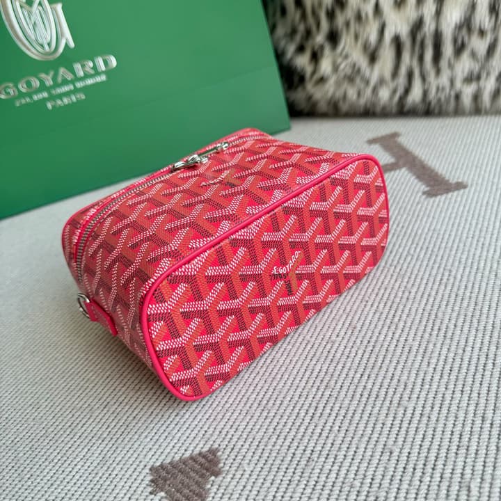 Goyard Muse Mini Vanity Case in Bright Orange Goyardine