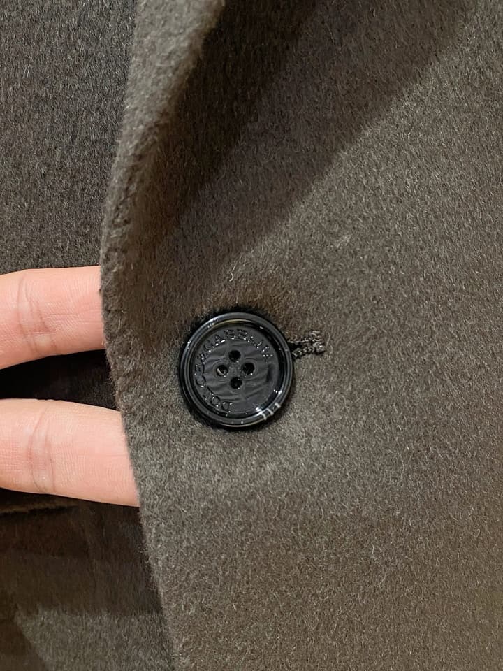 Dolce & Gabbana Men's Wool Kensington Coat – 2025FW in Classic Black
