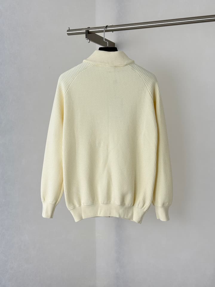 Louis Vuitton Runway Waffle Knit Zipper Jacket