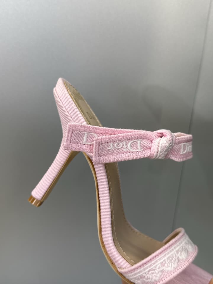 Dior J'Adior Dentelle Jelly Bow Heels – 2026 Early Spring Collection in Black