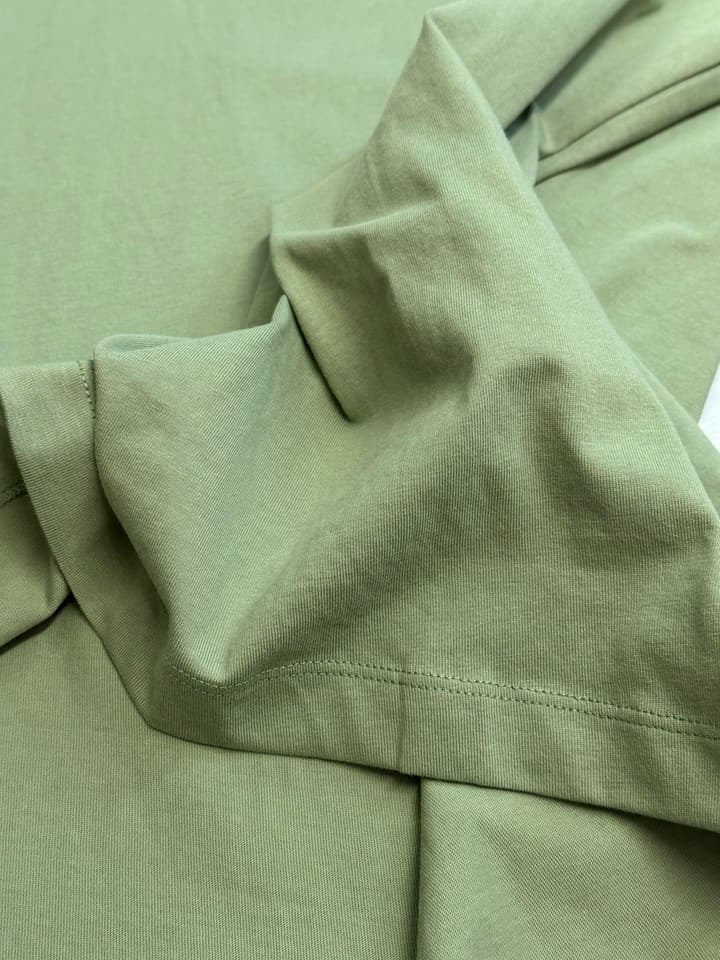 Loewe Anagram Embroidered Cotton T-Shirt in Sage Green