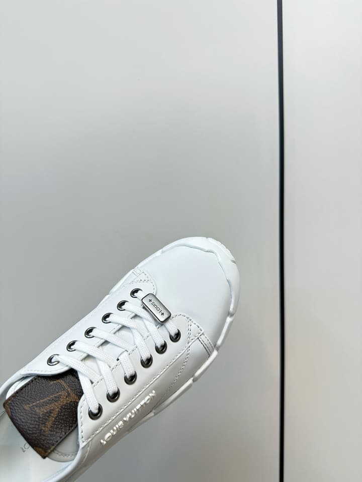 Louis Vuitton LV Bubble Platform Sneakers in Metallic Silver