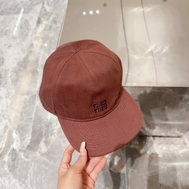 Miu Miu Classic Embroidered Baseball Cap