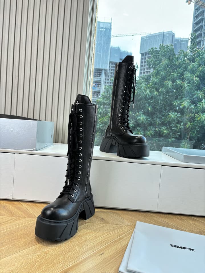 SMFK Platform Over-the-Knee Boots – 2025 Autumn/Winter Collection in Black