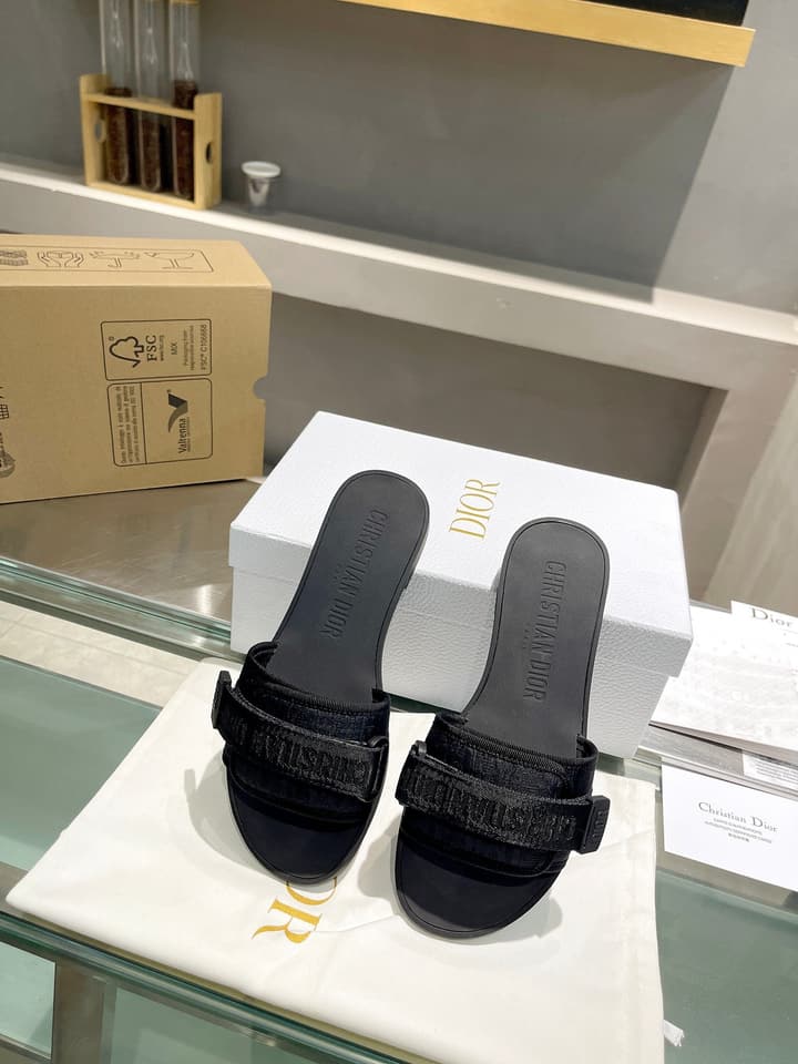 Dior Velcro Strap Sandals – 2024 Collection