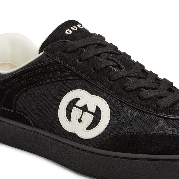 Gucci German Training Sneakers – 24SS in Black With White Logo