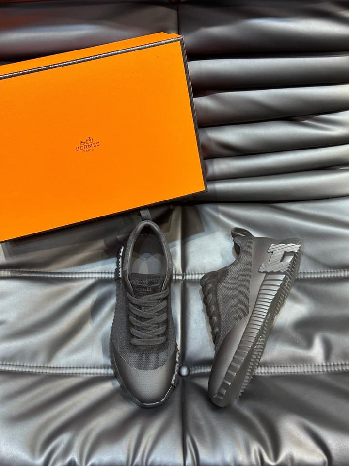 Hermès Bouncing Sneakers in Charcoal