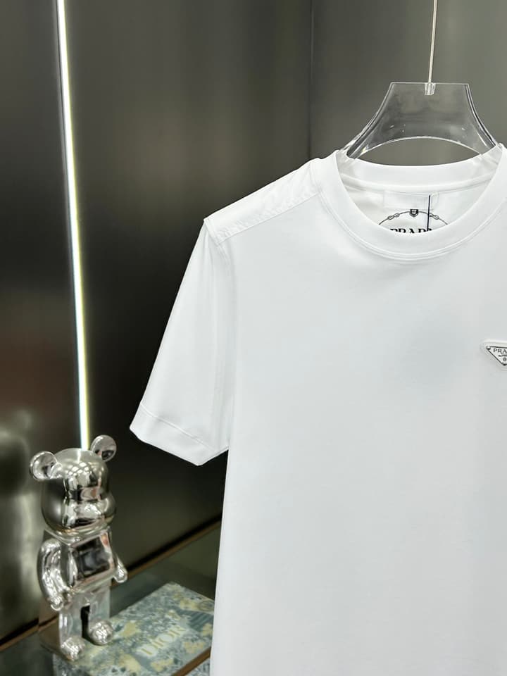 Prada 3D Logo High-Count Cotton T-Shirt – 2026SS in Classic Black