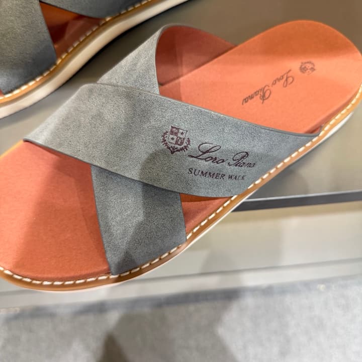 Loro Piana Summer Walk Crisscross Mules
