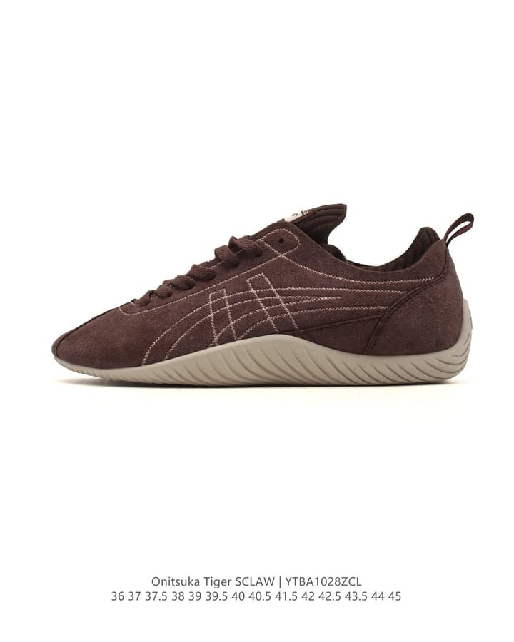 Onitsuka Tiger SCLAW Low-Top Casual Sneakers in Tan Upper With Beige Sole