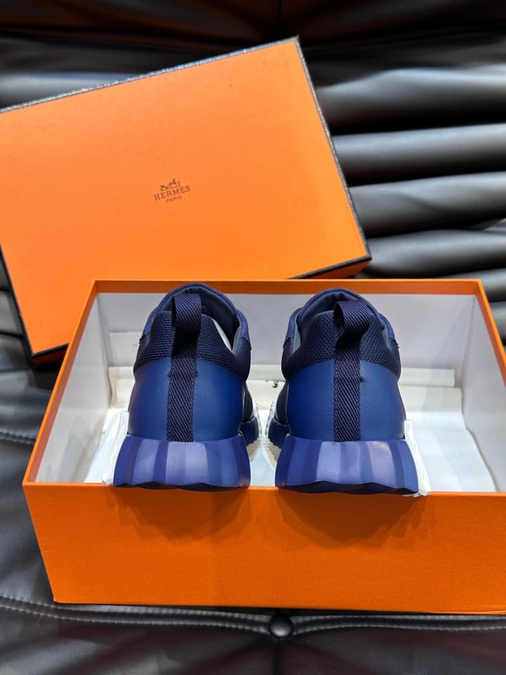 Hermès Bouncing Sneakers in Charcoal