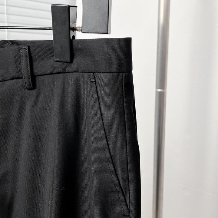 Dior Black Corduroy Peak Lapel Trousers