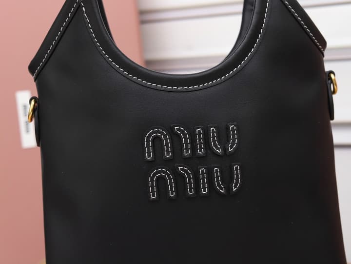 Miu Miu Mini Tote Bag in Black