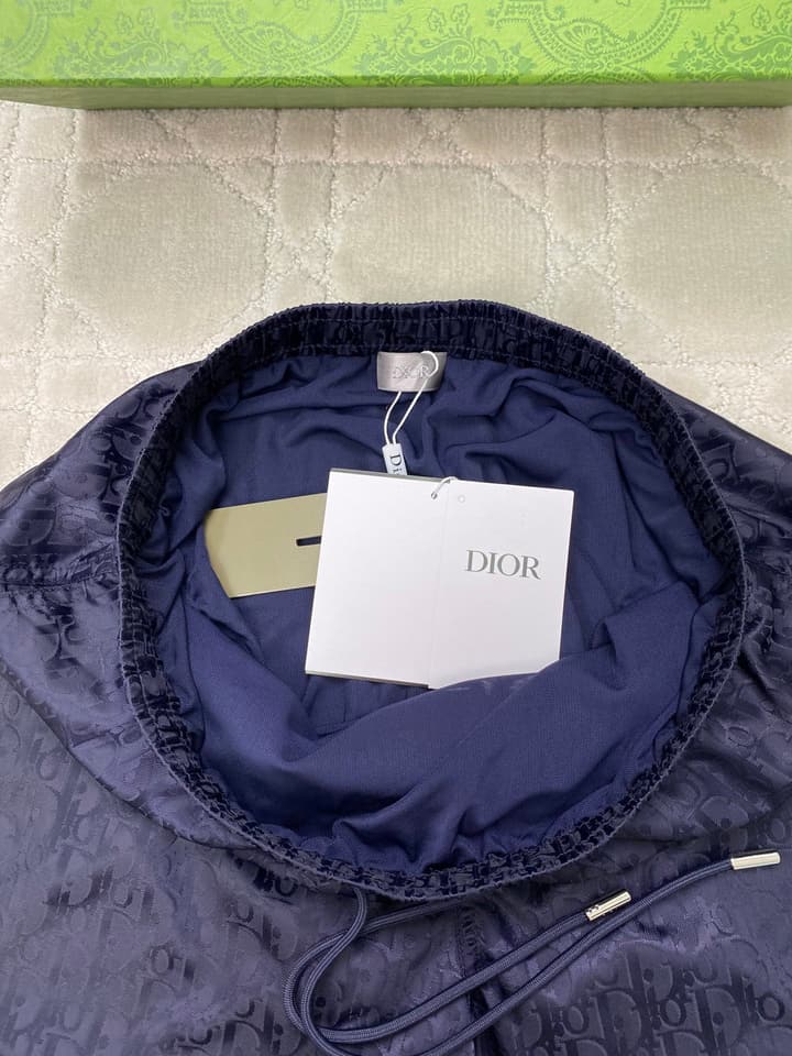 Dior Jacquard Swim Trunks – 2026SS in Navy Blue