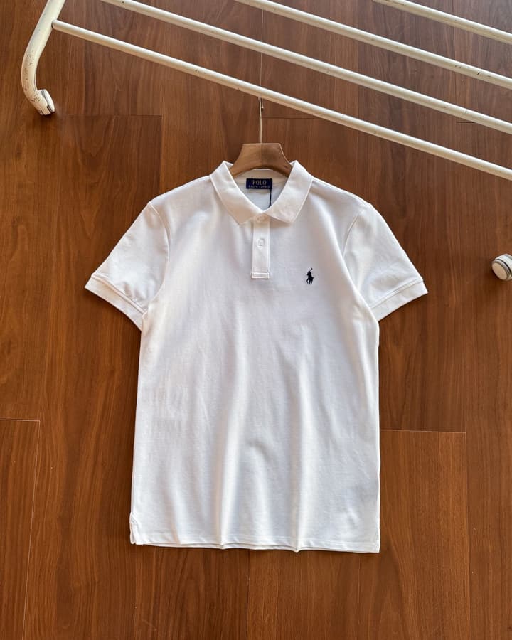 Ralph Lauren Pure Cotton Business Casual Polo Shirt in Army Green