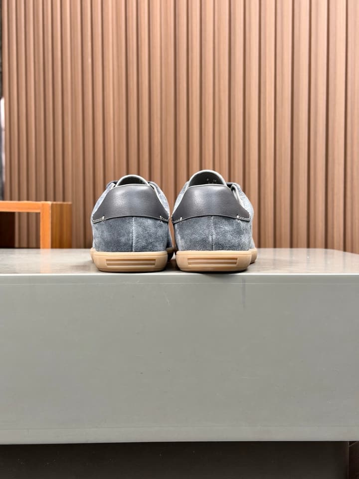 Zegna Old Money Suede Casual Sneakers