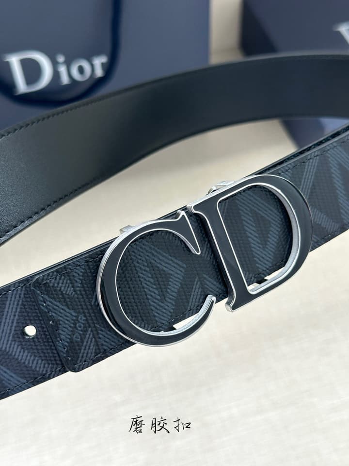 Dior CD Diamond Reversible Belt