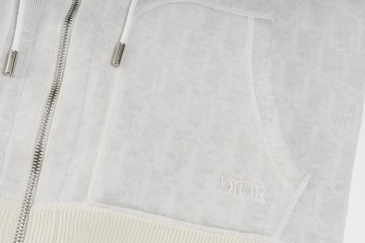 Dior Reversible Jacquard Cashmere Jacket – 24FW in Light Grey