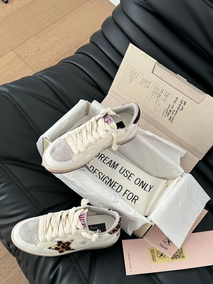 Golden Goose Graffiti Distressed Sneakers – 2024 Collection in Off-white Grey