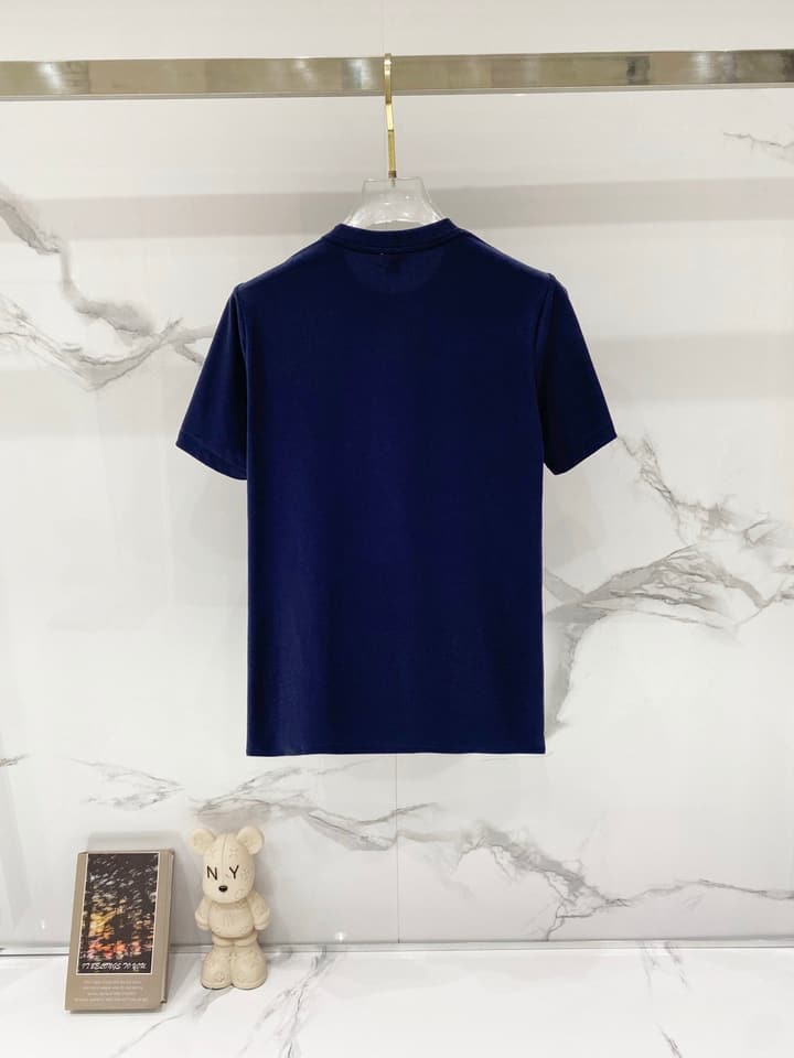 Loewe Rabbit Embroidery Mercerized Cotton T-Shirt in Black