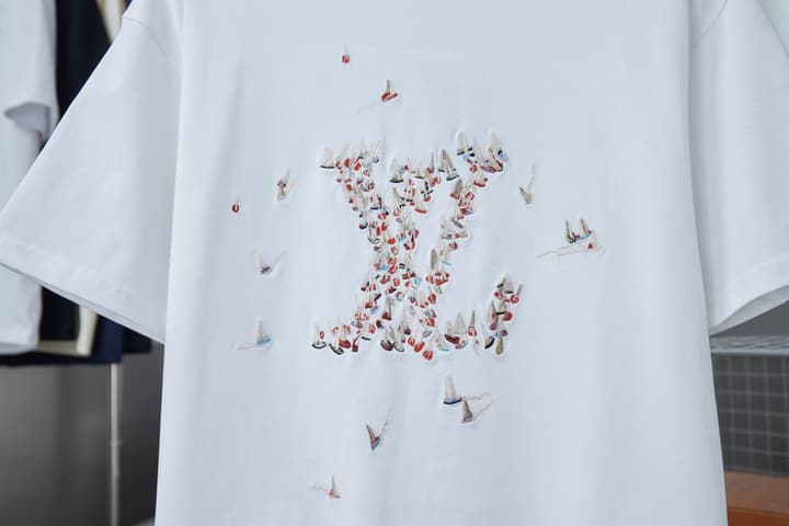 Louis Vuitton Colorful Embroidery Sailing Boat T-Shirt – 26SS Early Spring Collection in Black