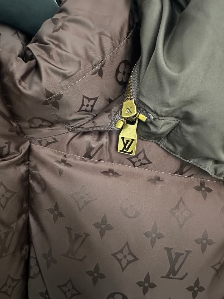 Louis Vuitton Monogram Puffer Jacket in Dark Brown Monogram Puffer