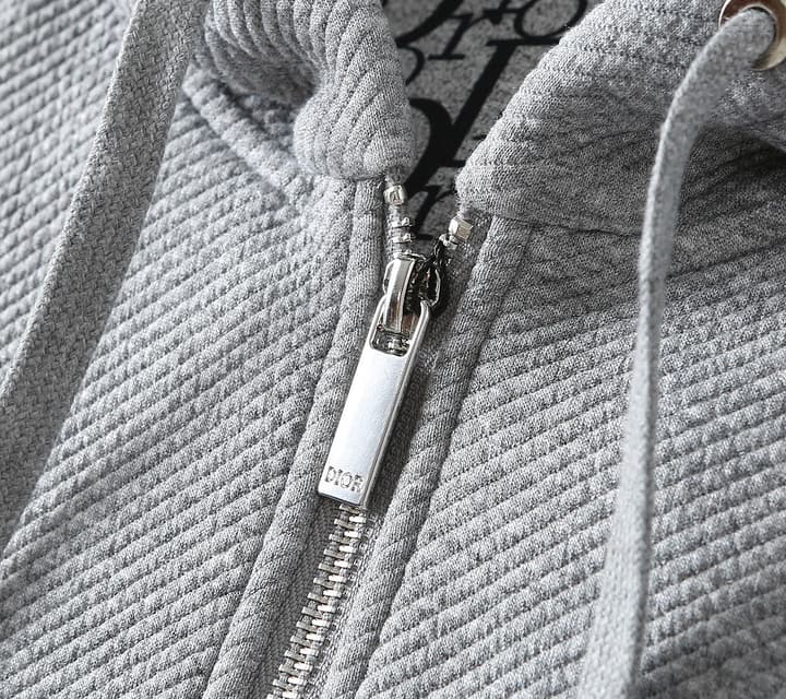 Dior Oblique Monogram Sweatshirt Jacket – 25SS Early Autumn Collection in Classic Black