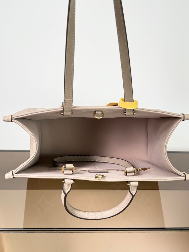 Louis Vuitton OnTheGo Medium Handbag in Elephant Gray Monogram