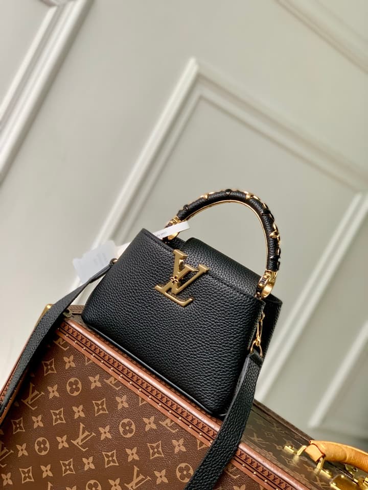 Louis Vuitton Capucines Mini Ivy Floral Handbag