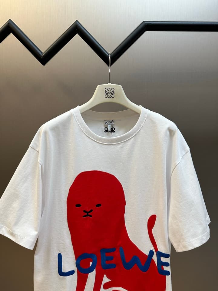Loewe Anniversary Monster Crewneck T-Shirt in Black