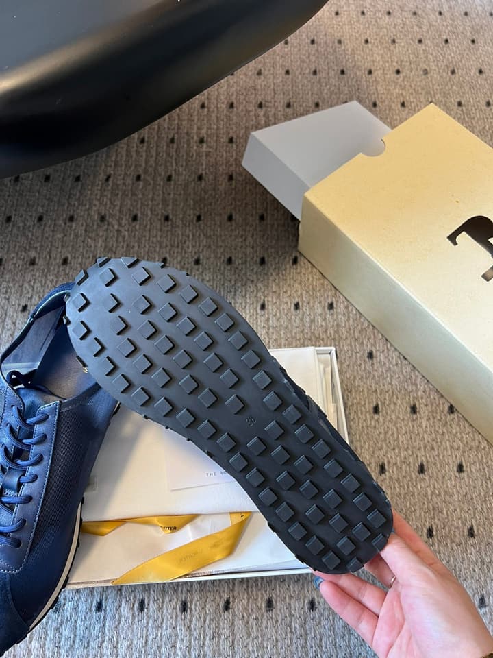 The Row 25SS German Training Mesh Sneakers in Black