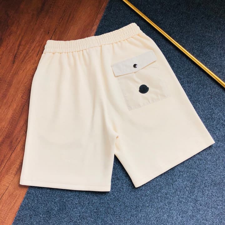 Moncler Embroidered Logo Casual Shorts – 2026SS in Apricot Cargo Shorts