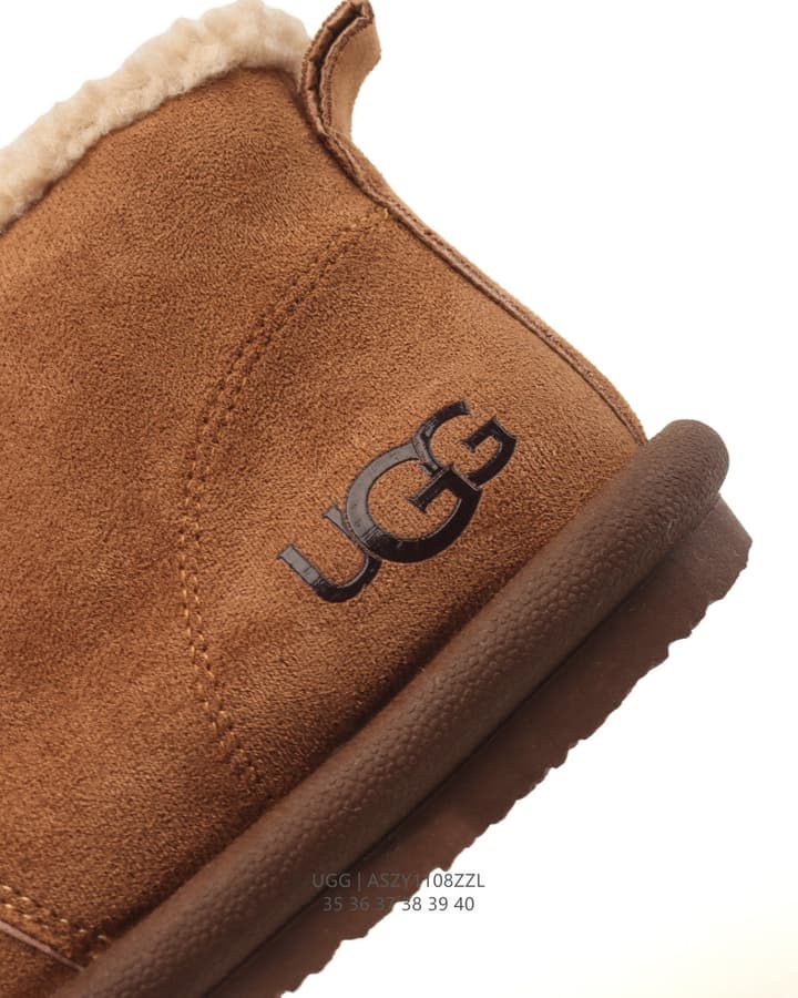 UGG Mid-Height Sheepskin Snow Boots in Light Taupe