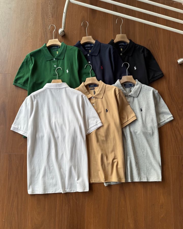 Ralph Lauren Classic Pique Cotton Polo Shirt – 2025 Collection in Black