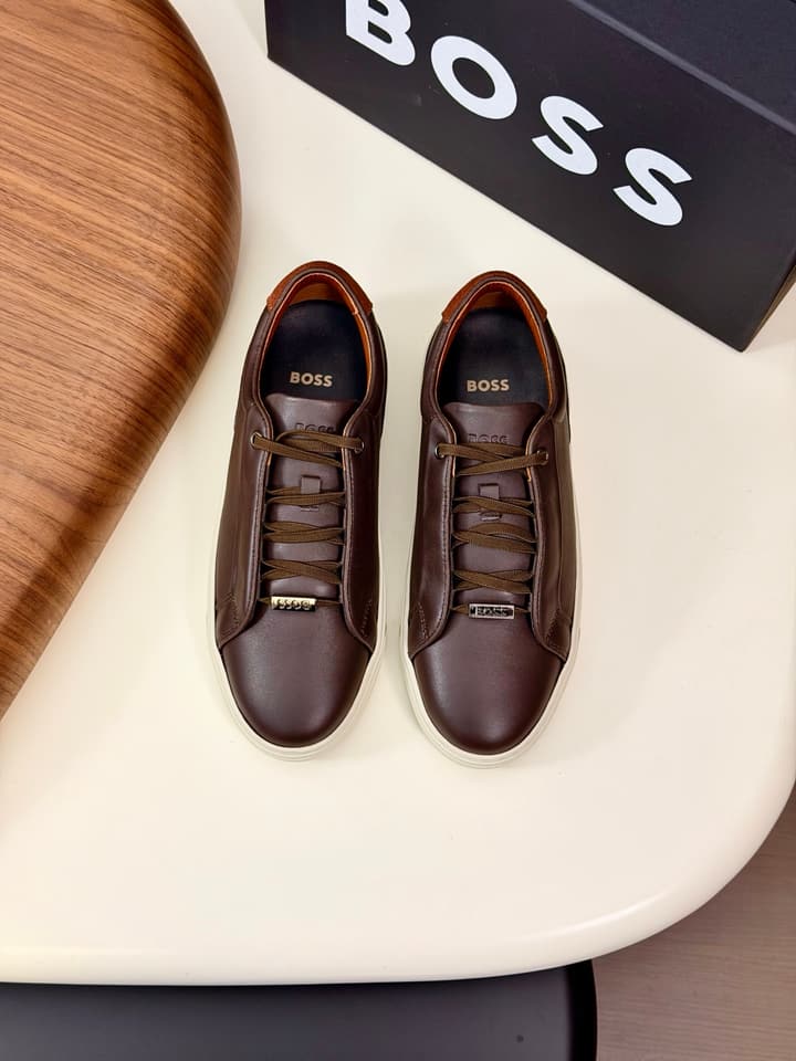Boss Men's Casual Leather Sneakers