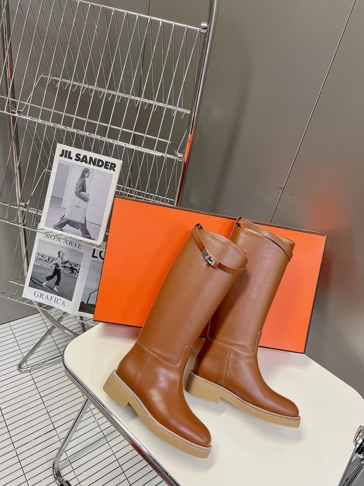 Hermès Kelly Riding Boots in Black