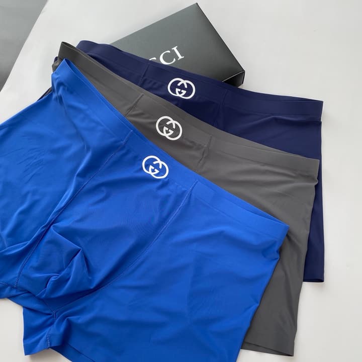 Gucci Seamless Ice Silk Men's Underwear Set