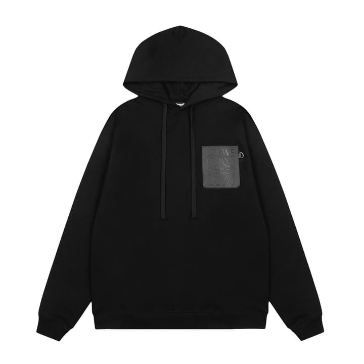 Loewe Chest Leather Patch Hooded Sweatshirt – 25SS